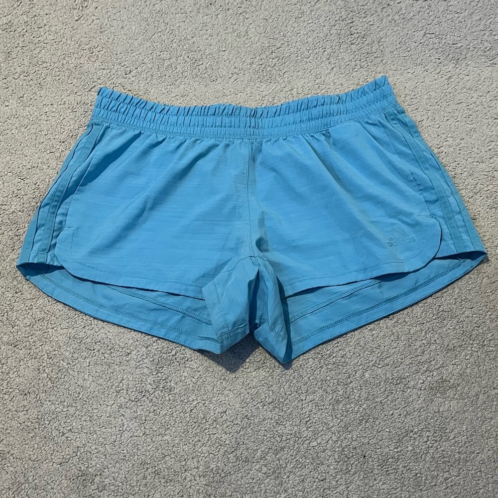 adidas Women's Light Blue Athletic Shorts